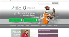 Desktop Screenshot of lakecookortho.com